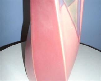 Frank Ferrell Rasberry twist Futura vase 8 1/2 numbered 425 designed in 1928