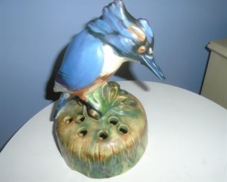 King fisher bird flower frog (repaired beak)