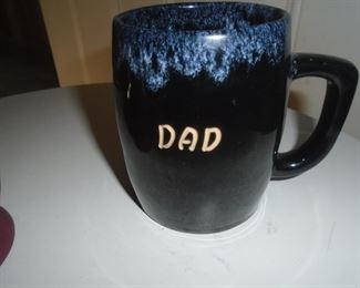 "Dad" mug black with drip glaze