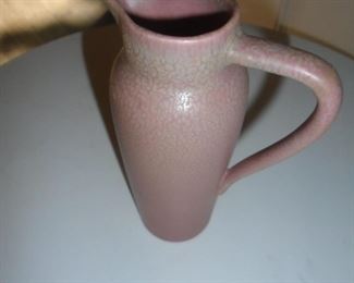 Rookwood ewer Pink glaze form 626 dated 1921 Nice repair made at the handle