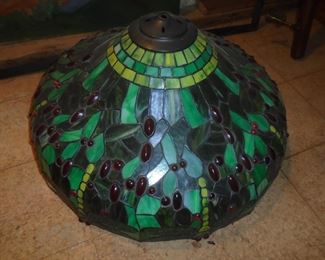 leaded glass style lamp shade