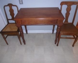 chairs and spinet desk