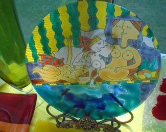 Picasso style art glass