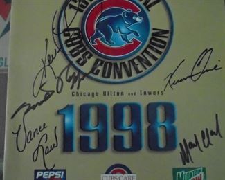 Autographs from Chicago Cubs convention 1998