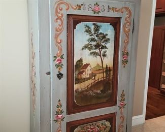 German painted cabinet from 1831