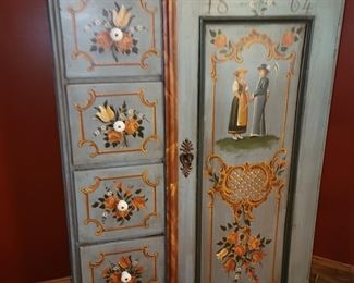 2nd German painted cabinet from 1864