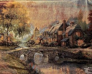 Thomas Kinkade Tapestry Wall Hanging