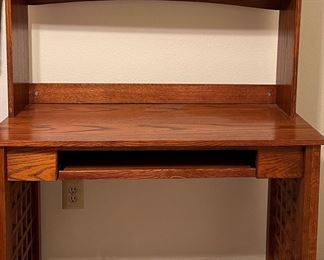 Mission Style Desk &  Printer Stand 