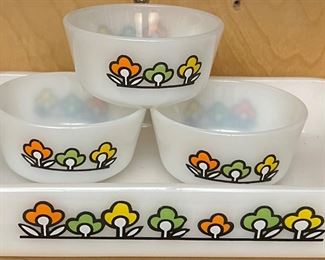 Vintage Fire King 4 pc 