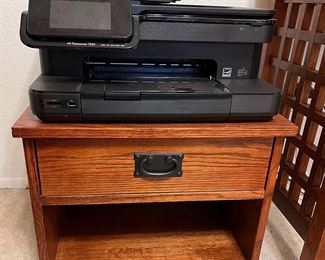 Mission Style Desk &  Printer Stand 