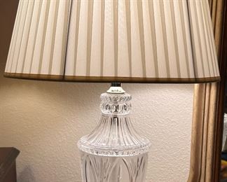 Table Lamps w Pleated Shades pair