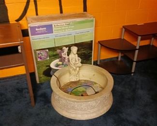 Reflection pool bird bath