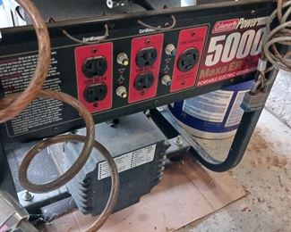 Another picture of the Coleman 5000 watt generator