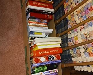 Several boxes of cookbooks