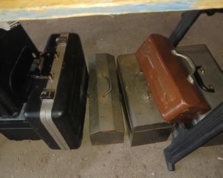 Empty tool boxes