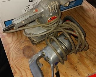 Corded Black & Decker sander and drill