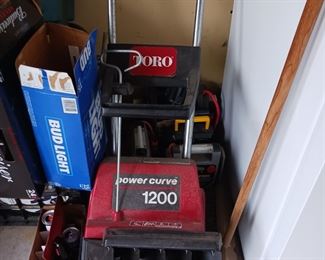 Small Toro snow thrower