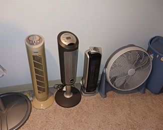 Floor fans and air cleaners