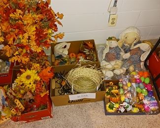 Fall fake flower decorations, Easter