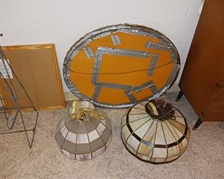 Slag glass Chandelier