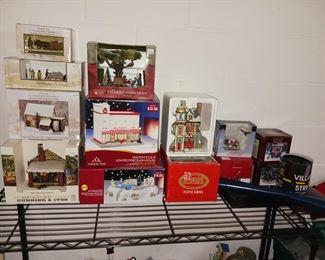 Christmas ceramic village houses