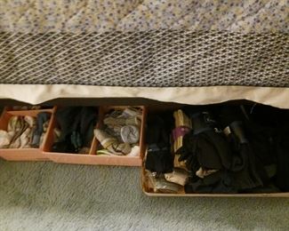 Brand new and used socks