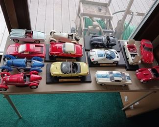 Diecast metal sports cars Mustang Ferrari Lamborghini Thunderbird