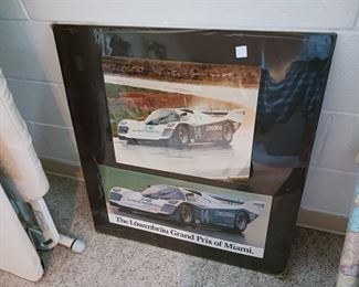 Formula race car photograph posters