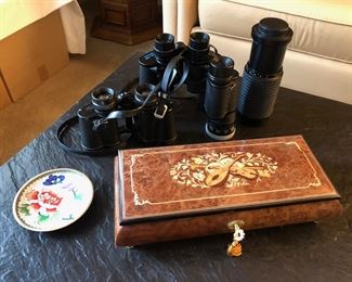 Binoculars, Inlaid Music Box