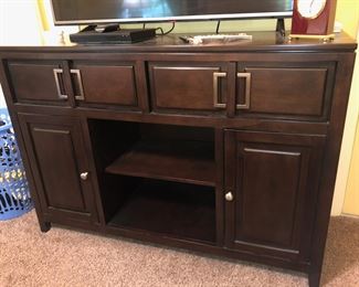 Bed Room Furniture: Queen Bed w/ Power Mattress & Boxspring, Pair of Nightstands, Dresser w/ Mirror, Chest of Drawers & Long Chest