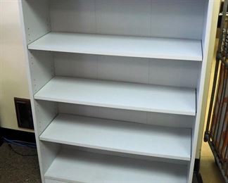 Laminate Wood Bookcase With 3 Adjustable Shelves, 47.5" x 36" x 12"