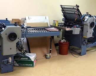 Stahl USA B20 Pile Feed Paper Folder, 58" x 111" x 37", And Right Angle Attachment, 53" x 67" x 38", Runs And Operates