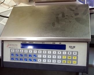 Uline Digital Scale, Model H-1651, And Detecto PCS-100 Parcel Control System, Both Power On