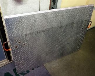 Steel Dock Plate, 36" x 55", With Handles