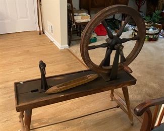 Antique Spinning Wheel 