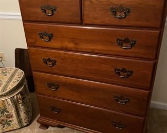 Stunning Mid-Century Master Bedroom Set: 
Cherry by Harden: Dresser. Chest , Night Stands, Desk and Bed
