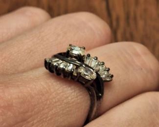 Sterling Woman's Ring Pink Stone