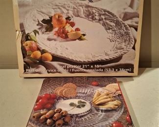 (2) Serving Platter Trays in Box