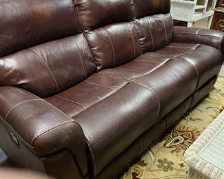 Brown Manual Reclining Sofa $150