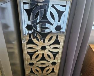 2 Mirror cabinets $85 one has a small crack in one of the sections. $65