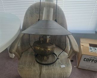 Off site Metal Swag Lamp $45