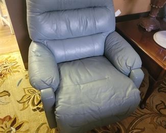 2 Manual Blue recliner has some ware in a couple spots $45 each