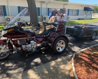 1990 Goldwing GL 1500 with trailer, 35,169 miles. Asking $8500