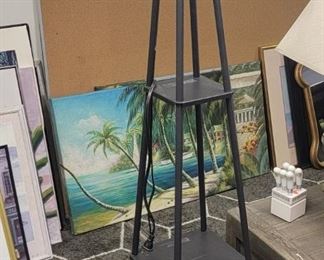 Floor lamp with storage $65