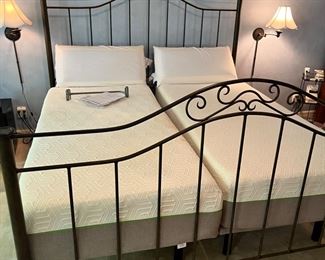 Like a new king size bed frame, adjustable base with mattress