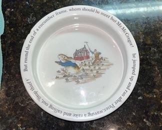 Child, peter rabbit bowl