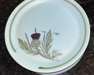 Pottery plates