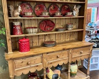 Beautiful pine open face sideboard