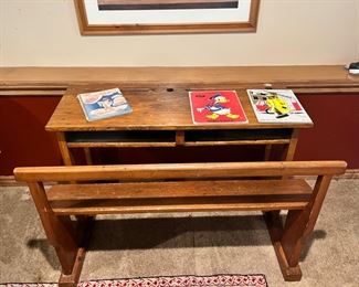 Vintage double child desk