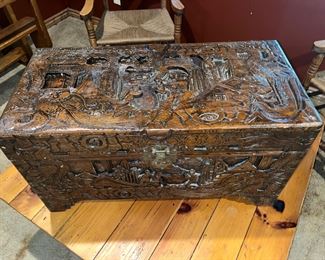 Very ornate carved box